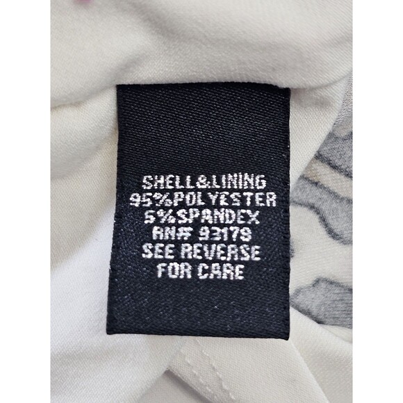 ALK Women's 14 Catherine Malandrino Cheetah Asymmetrical Ruched Sheath Dress EUC - Picture 10 of 10